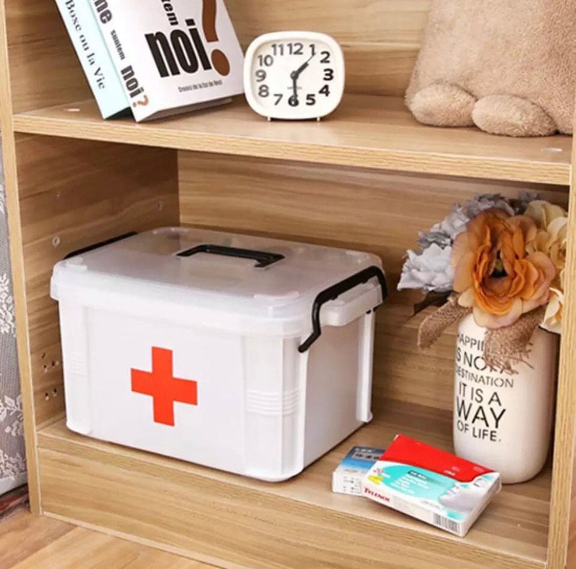 Portable First Aid Kit Emergency Box, Family Medicine Box/Family Emergency Kit Storage Box, Multifunctional Medicine Box, Multi-Layer Plastic Medicine Box, Medicine Storage Organizer, Black Handle Emergency Box Portable First Aid Kit Emergency Box, Family Medicine Box/Family Emergency Kit Storage Box, Multifunctional Medicine Box, Multi-Layer Plastic Medicine Box, Medicine Storage Organizer, Black Handle Emergency Box